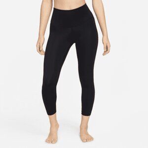 Nike Women's Black Yoga Dri-Fit Ankle Compression Leggings Size XL